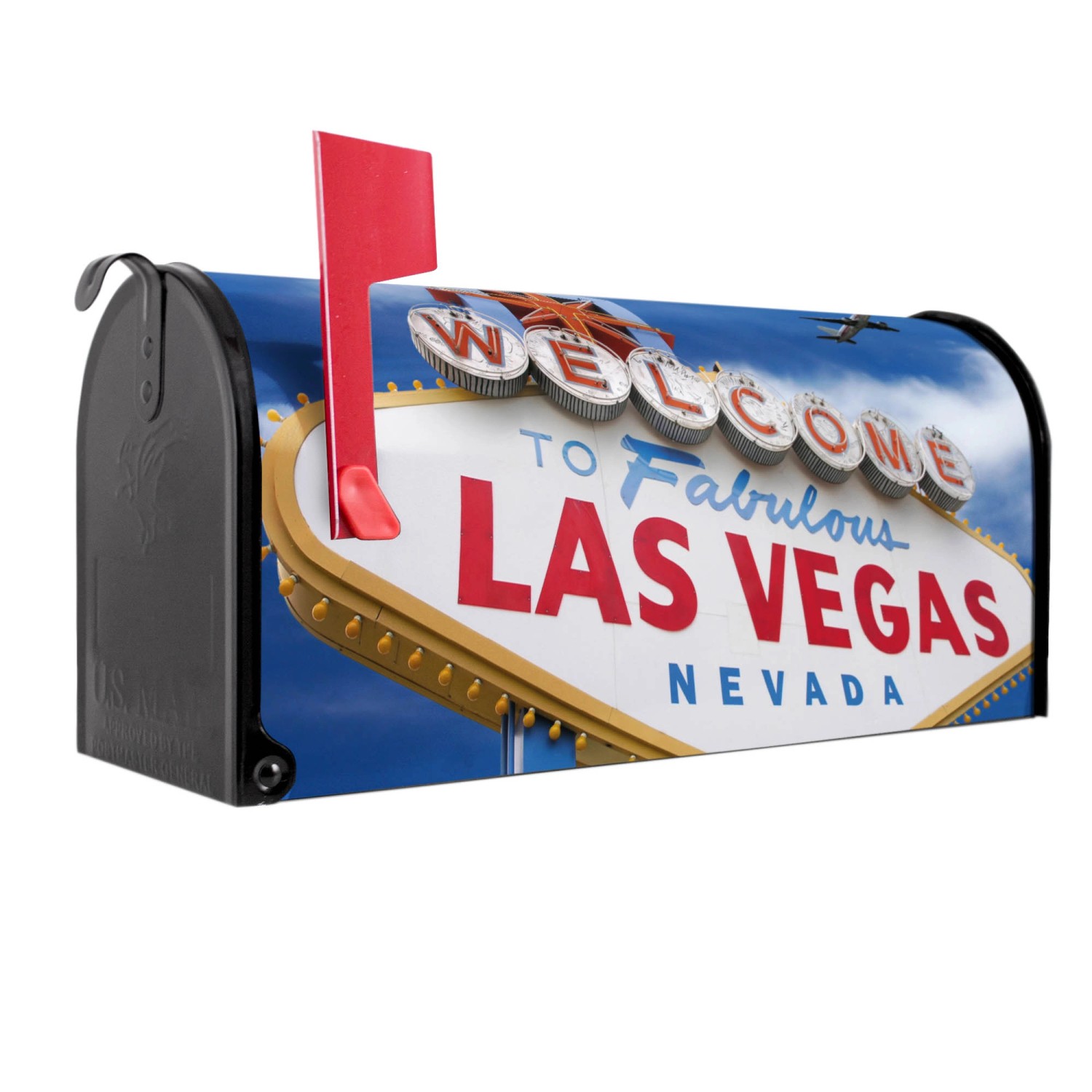 Banjado Amerikanischer Briefkasten Schwarz 48x22x16cm US Mailbox Letterbox Postkasten Stahl Pulverbeschichtet Motiv Las Vegas Banjado Amerikanischer Briefkasten Schwarz 48x22x16cm US Mailbox Letterbox Postkasten Stahl Pulverbeschichtet Motiv Las Vegas von Banjado