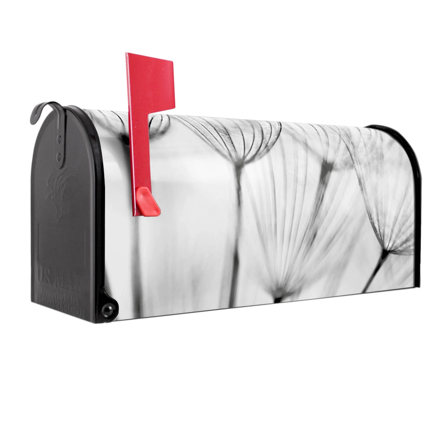 Banjado Amerikanischer Briefkasten Schwarz 48x22x16cm US Mailbox Letterbox Postkasten Stahl Pulverbeschichtet Motiv Pusteblumen Sw Banjado Amerikanischer Briefkasten Schwarz 48x22x16cm US Mailbox Letterbox Postkasten Stahl Pulverbeschichtet Motiv Pusteblumen Sw von Banjado