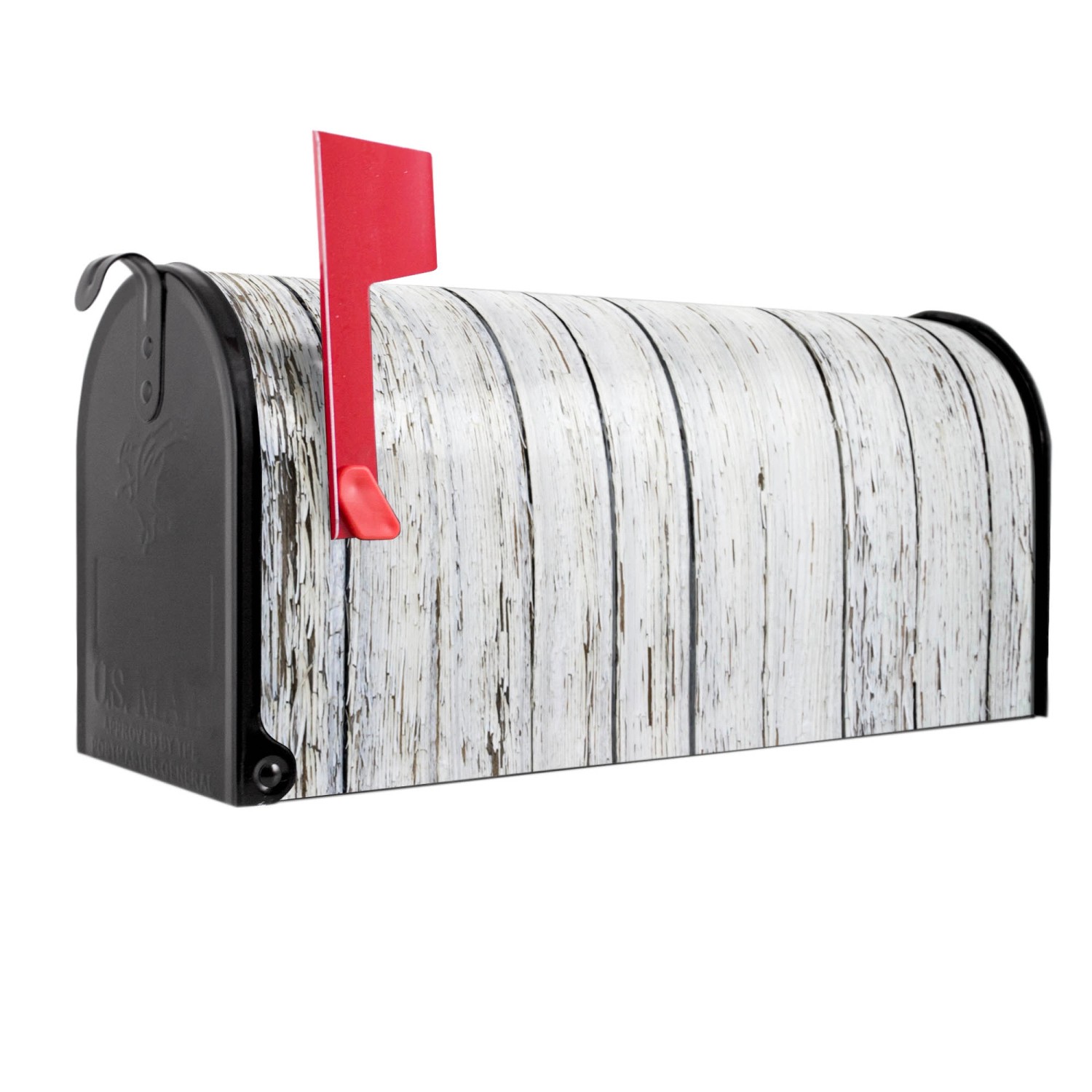 Banjado Amerikanischer Briefkasten Schwarz 48x22x16cm US Mailbox Letterbox Postkasten Stahl Pulverbeschichtet Motiv Weißer Bretterzaun Banjado Amerikanischer Briefkasten Schwarz 48x22x16cm US Mailbox Letterbox Postkasten Stahl Pulverbeschichtet Motiv Weißer Bretterzaun von Banjado
