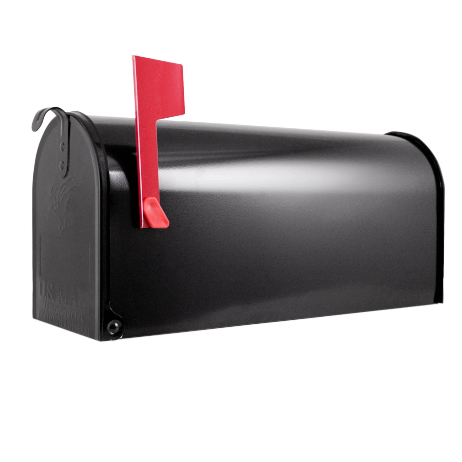 Banjado Amerikanischer Briefkasten Schwarz  51x22x17cm - US Mailbox / Letterbox Postkasten Stahl / Pulverbeschichtet von Banjado