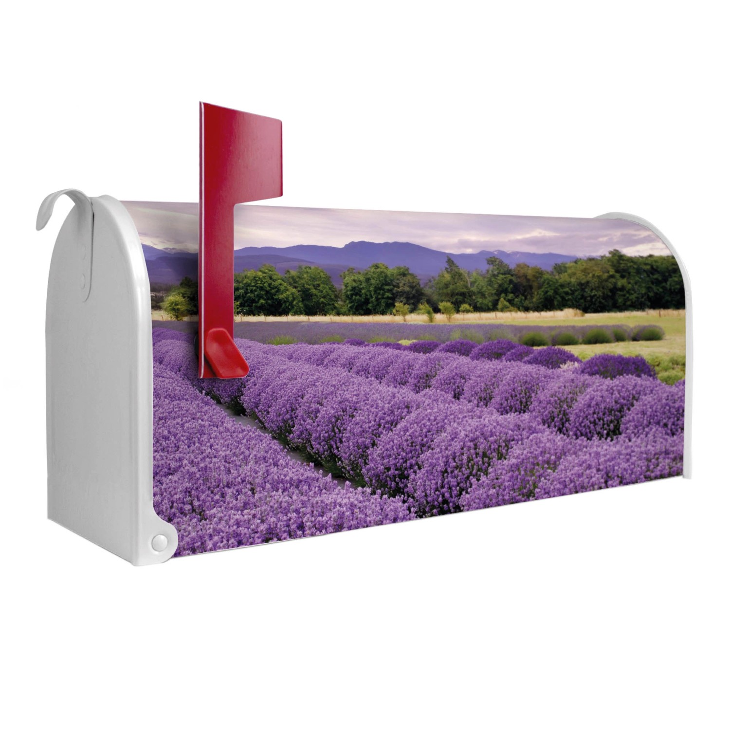 Banjado Amerikanischer Briefkasten Weiß 48x22x16cm US Mailbox Letterbox Postkasten Stahl Pulverbeschichtet Motiv Lavendel 1 Banjado Amerikanischer Briefkasten Weiß 48x22x16cm US Mailbox Letterbox Postkasten Stahl Pulverbeschichtet Motiv Lavendel 1 von Banjado