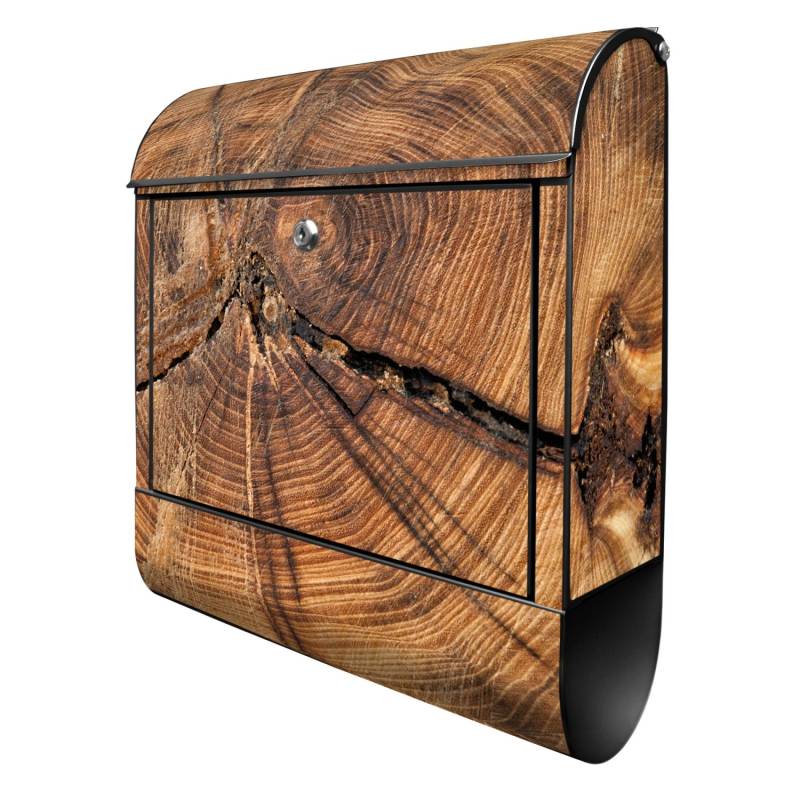 Banjado Design Briefkasten Schwarz Pulverbeschichtet, 39x47x14cm, 2 Schlüssel, Mit Zeitungsfach Motiv Jahresringe Banjado Design Briefkasten Schwarz Pulverbeschichtet, 39x47x14cm, 2 Schlüssel, Mit Zeitungsfach Motiv Jahresringe von Banjado