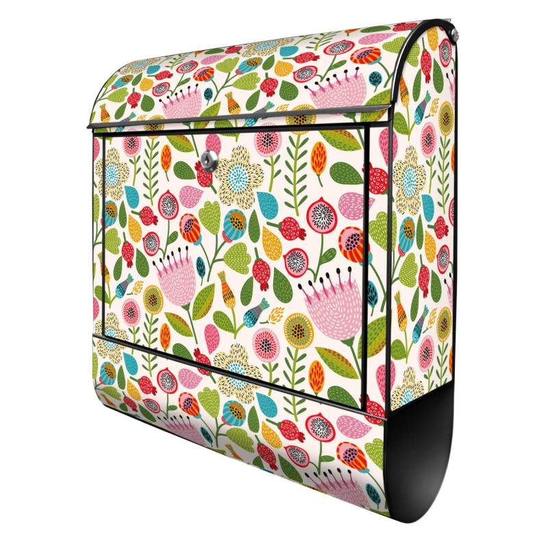 Banjado Design Briefkasten Schwarz Pulverbeschichtet, 39x47x14cm, 2 Schlüssel, Mit Zeitungsfach Motiv Rosa Kelch Hell Banjado Design Briefkasten Schwarz Pulverbeschichtet, 39x47x14cm, 2 Schlüssel, Mit Zeitungsfach Motiv Rosa Kelch Hell von Banjado