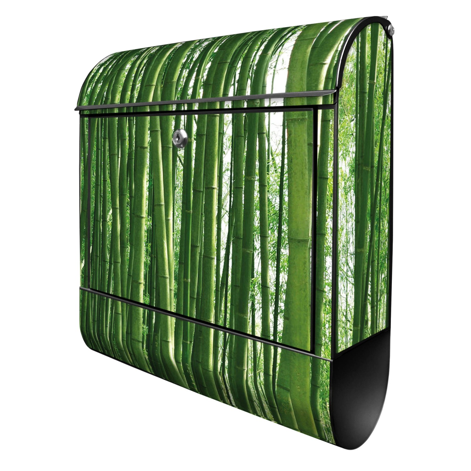 Banjado Design Briefkasten Schwarz Pulverbeschichtet 39x47x14cm 2 Schlüssel Mit Zeitungsfach Motiv Bambus Banjado Design Briefkasten Schwarz Pulverbeschichtet 39x47x14cm 2 Schlüssel Mit Zeitungsfach Motiv Bambus von Banjado