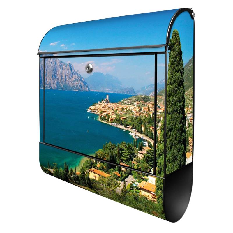 Banjado Design Briefkasten Schwarz Pulverbeschichtet 39x47x14cm 2 Schlüssel Mit Zeitungsfach Motiv Gardasee Banjado Design Briefkasten Schwarz Pulverbeschichtet 39x47x14cm 2 Schlüssel Mit Zeitungsfach Motiv Gardasee von Banjado