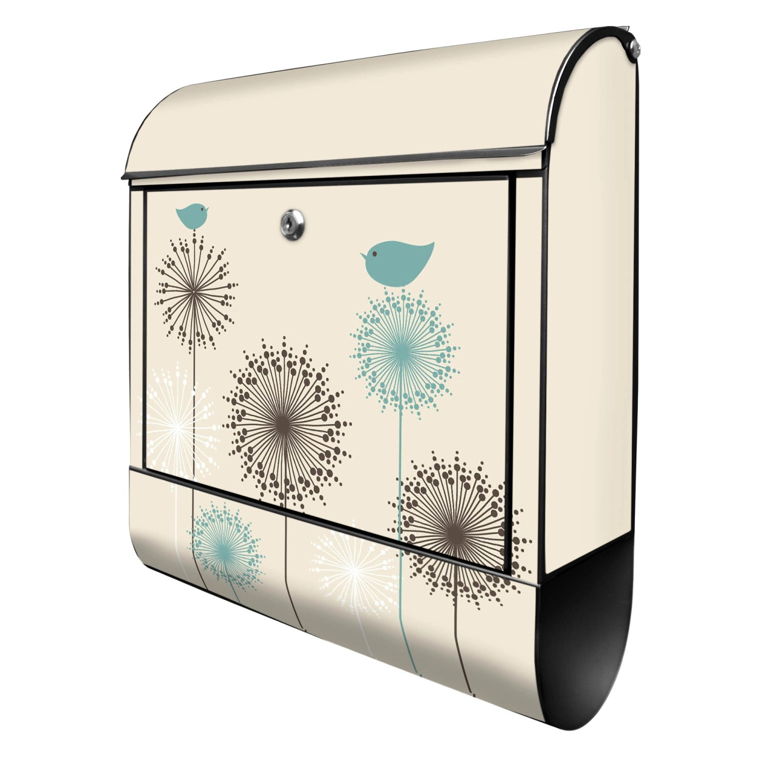 Banjado Design Briefkasten Schwarz Pulverbeschichtet 39x47x14cm 2 Schlüssel Mit Zeitungsfach Motiv Kugelfontänen Banjado Design Briefkasten Schwarz Pulverbeschichtet 39x47x14cm 2 Schlüssel Mit Zeitungsfach Motiv Kugelfontänen von Banjado