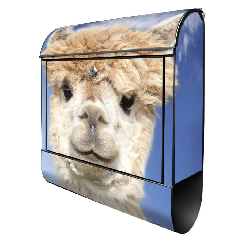 Banjado Design Briefkasten Schwarz Pulverbeschichtet 39x47x14cm 2 Schlüssel Mit Zeitungsfach Motiv Lama Banjado Design Briefkasten Schwarz Pulverbeschichtet 39x47x14cm 2 Schlüssel Mit Zeitungsfach Motiv Lama von Banjado