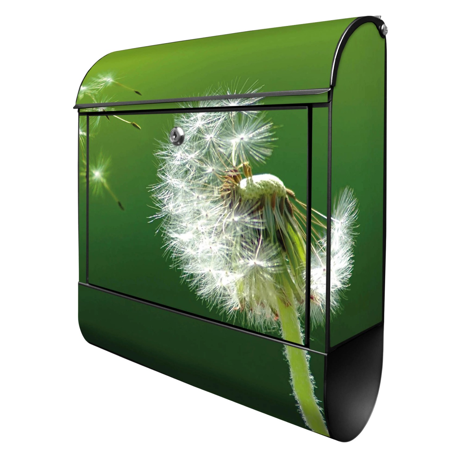 Banjado Design Briefkasten Schwarz Pulverbeschichtet 39x47x14cm 2 Schlüssel Mit Zeitungsfach Motiv Pusteblume Banjado Design Briefkasten Schwarz Pulverbeschichtet 39x47x14cm 2 Schlüssel Mit Zeitungsfach Motiv Pusteblume von Banjado