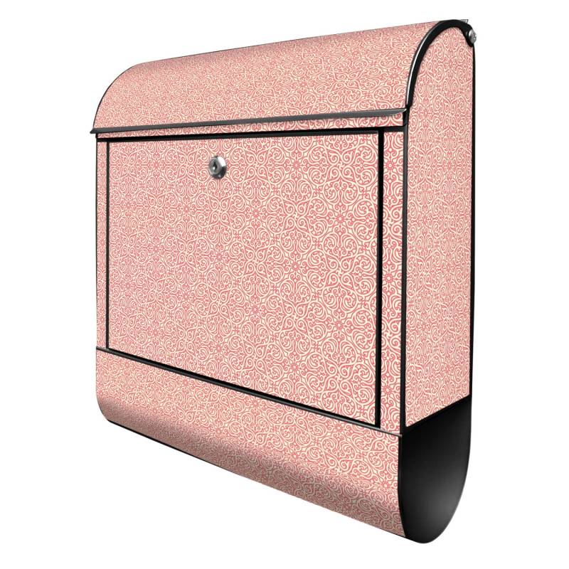 Banjado Design Briefkasten Schwarz Pulverbeschichtet 39x47x14cm 2 Schlüssel Mit Zeitungsfach Motiv Rosa Arabesque Banjado Design Briefkasten Schwarz Pulverbeschichtet 39x47x14cm 2 Schlüssel Mit Zeitungsfach Motiv Rosa Arabesque von Banjado