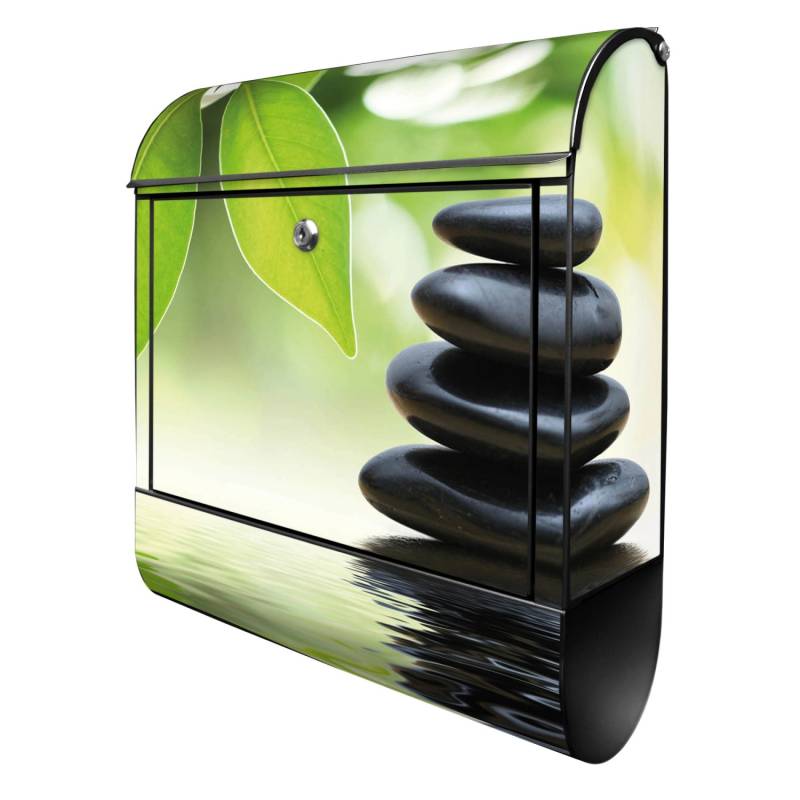 Banjado Design Briefkasten Schwarz Pulverbeschichtet 39x47x14cm 2 Schlüssel Mit Zeitungsfach Motiv Steine&Relax Banjado Design Briefkasten Schwarz Pulverbeschichtet 39x47x14cm 2 Schlüssel Mit Zeitungsfach Motiv Steine&Relax von Banjado