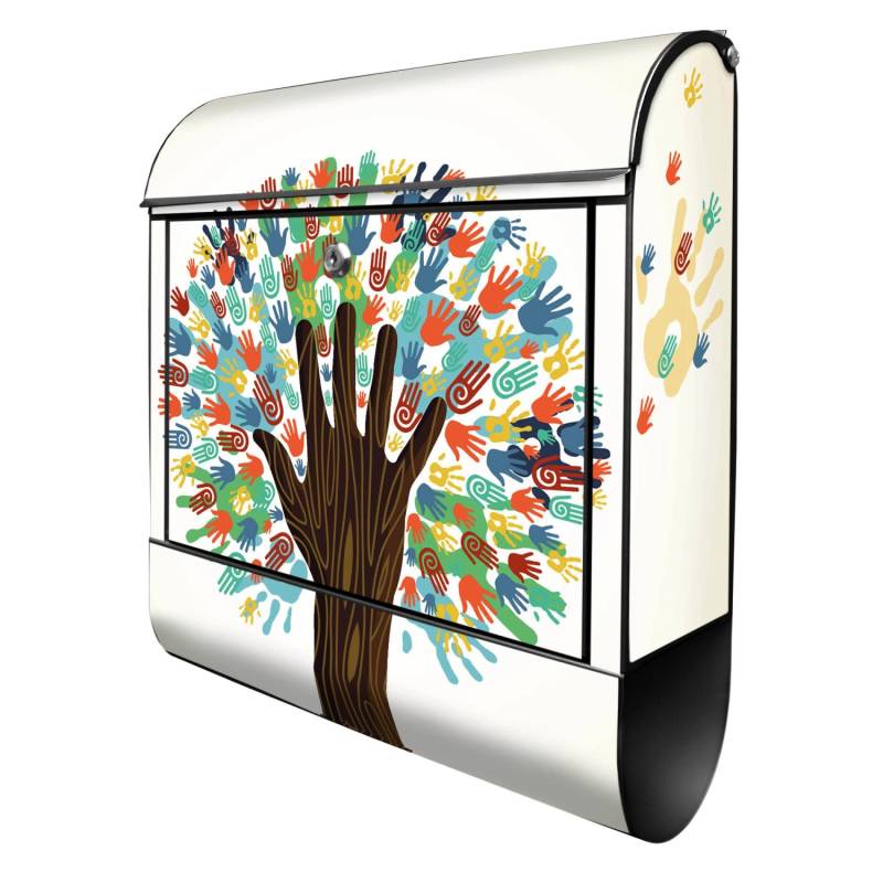 Banjado Design Briefkasten Schwarz Pulverbeschichtet 39x47x14cm 2 Schlüssel Mit Zeitungsfach Motiv We Are The World Banjado Design Briefkasten Schwarz Pulverbeschichtet 39x47x14cm 2 Schlüssel Mit Zeitungsfach Motiv We Are The World von Banjado