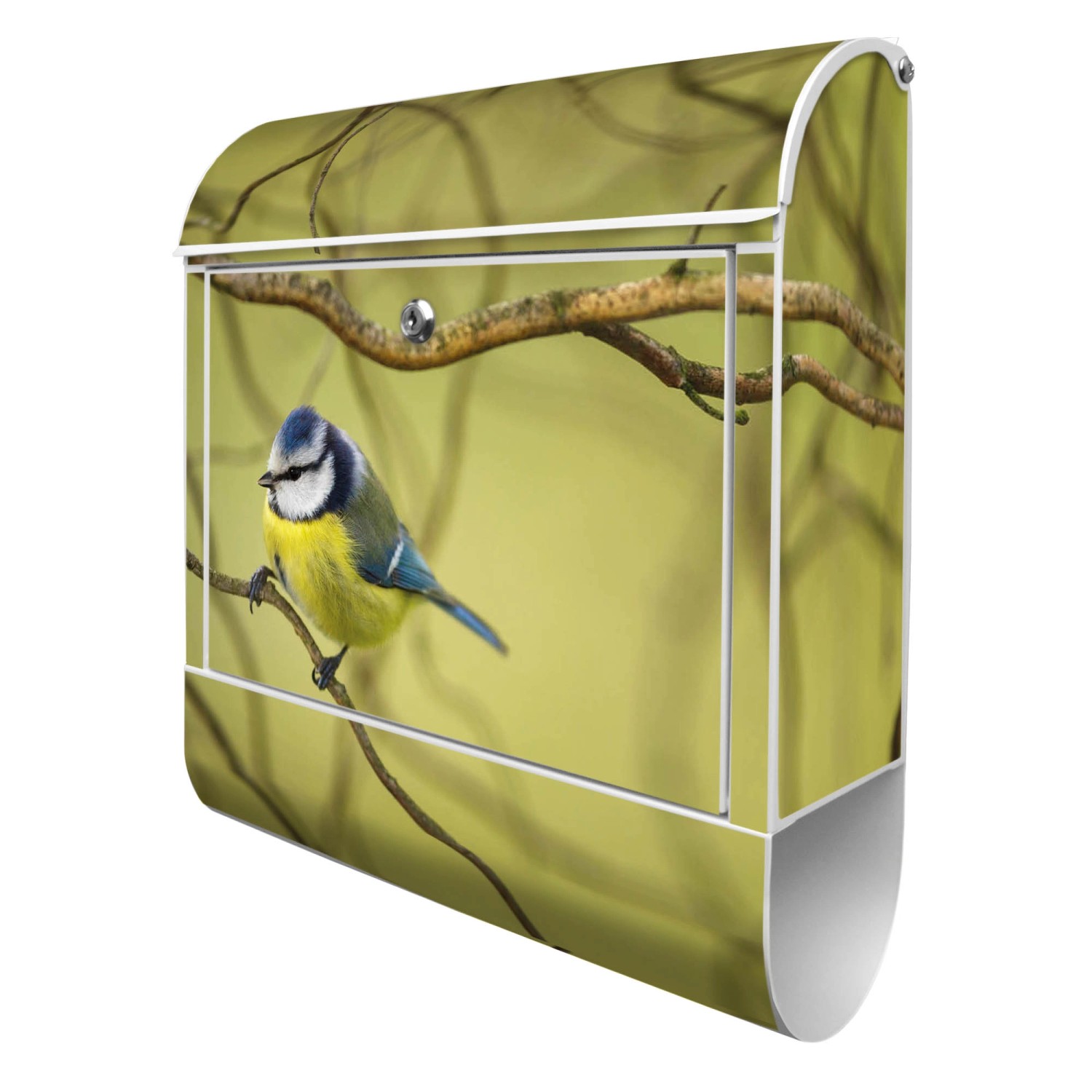 Banjado Briefkasten Anthrazit 37x37x10.5cm Groß / Inkl. Montagematerial & 2 Schlüsseln Motiv Abstrakter Vogel Banjado Briefkasten Anthrazit 37x37x10.5cm Groß / Inkl. Montagematerial & 2 Schlüsseln Motiv Abstrakter Vogel von Banjado