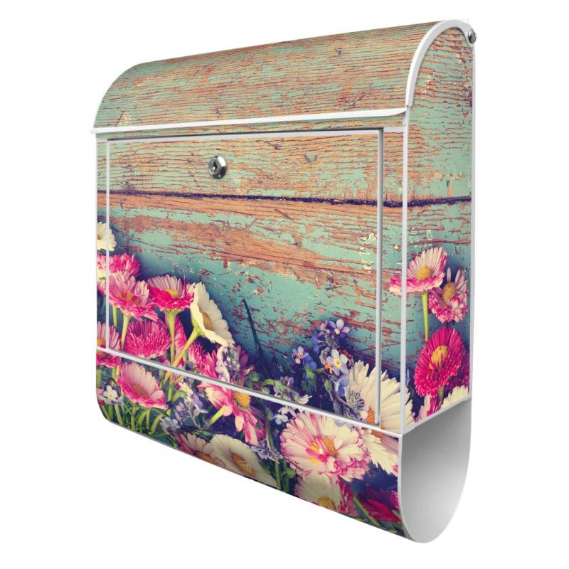 Banjado Design Briefkasten Silber Pulverbeschichtet, 39x47x14cm, 2 Schlüssel, Mit Zeitungsfach Motiv Blumenpfücken Banjado Design Briefkasten Silber Pulverbeschichtet, 39x47x14cm, 2 Schlüssel, Mit Zeitungsfach Motiv Blumenpfücken von Banjado