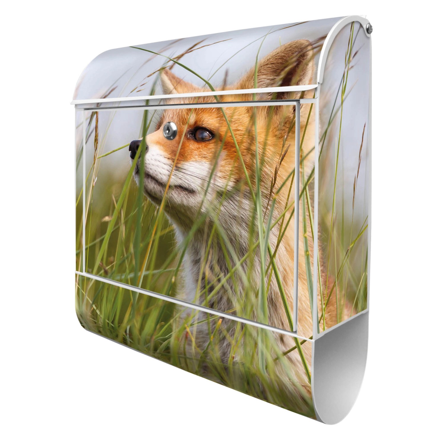 Banjado Design Briefkasten Silber Pulverbeschichtet, 39x47x14cm, 2 Schlüssel, Mit Zeitungsfach Motiv Fuchs Banjado Design Briefkasten Silber Pulverbeschichtet, 39x47x14cm, 2 Schlüssel, Mit Zeitungsfach Motiv Fuchs von Banjado