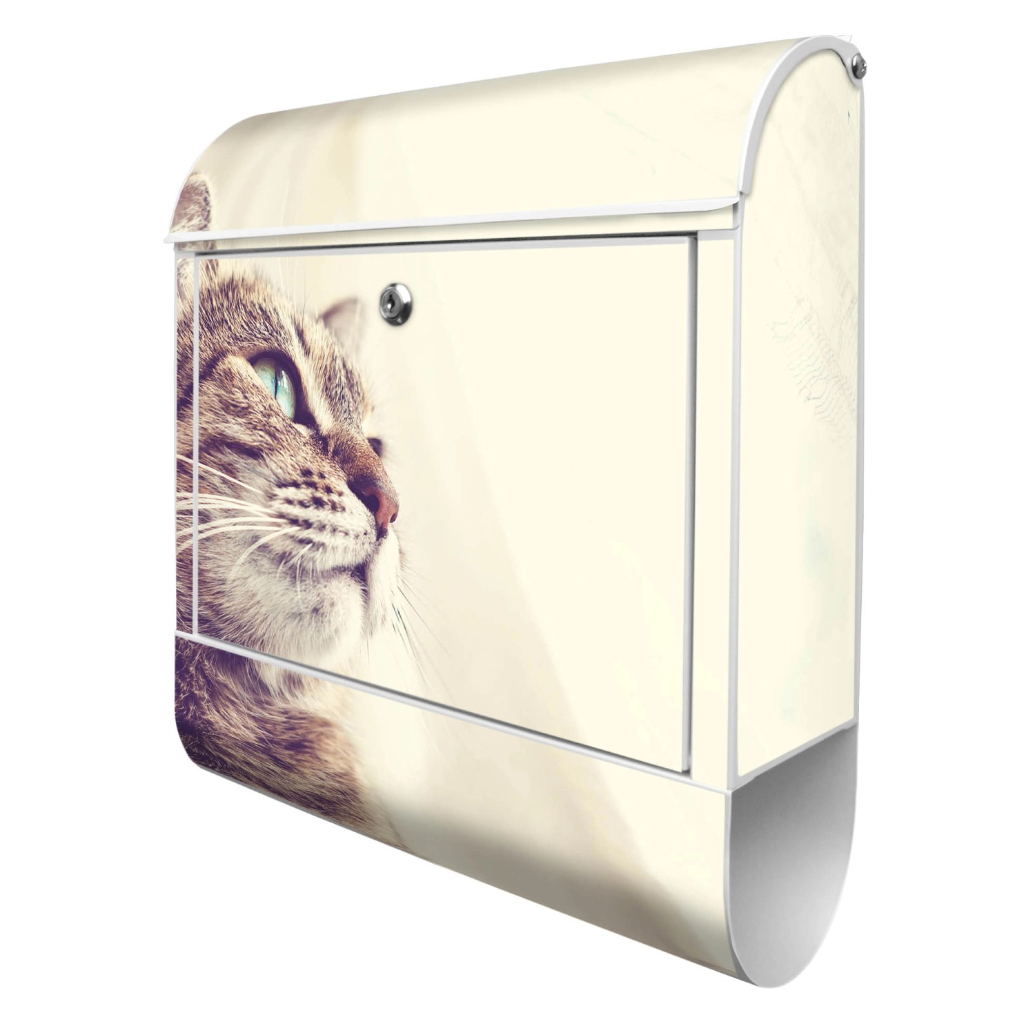 Banjado Design Briefkasten Silber Pulverbeschichtet, 39x47x14cm, 2 Schlüssel, Mit Zeitungsfach Motiv Holgerson Banjado Design Briefkasten Silber Pulverbeschichtet, 39x47x14cm, 2 Schlüssel, Mit Zeitungsfach Motiv Holgerson von Banjado