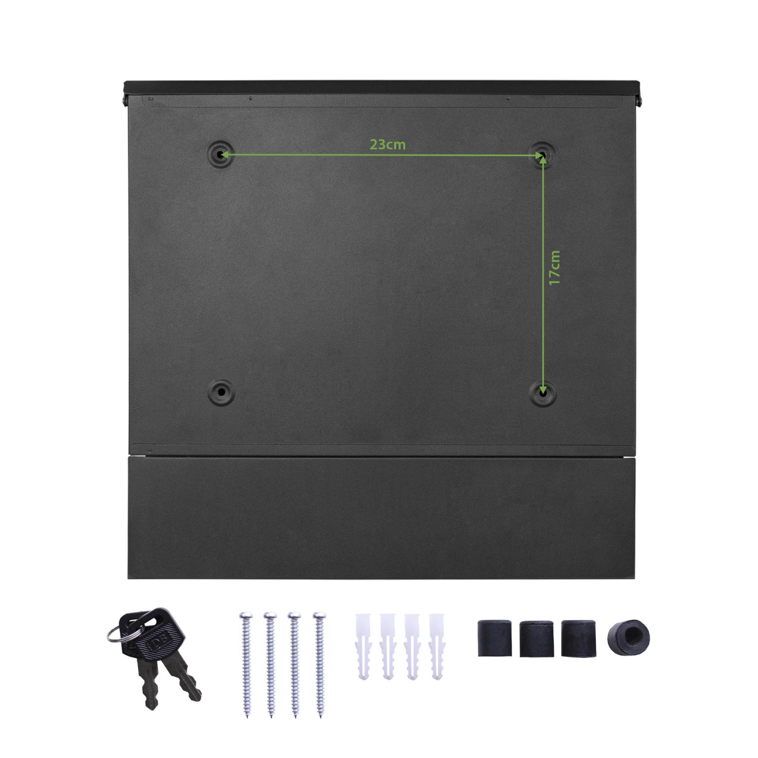 Banjado Briefkasten Anthrazit 37x37x10.5cm Groß / Inkl. Montagematerial & 2 Schlüsseln Motiv Zwergenhausen Banjado Briefkasten Anthrazit 37x37x10.5cm Groß / Inkl. Montagematerial & 2 Schlüsseln Motiv Zwergenhausen von Banjado