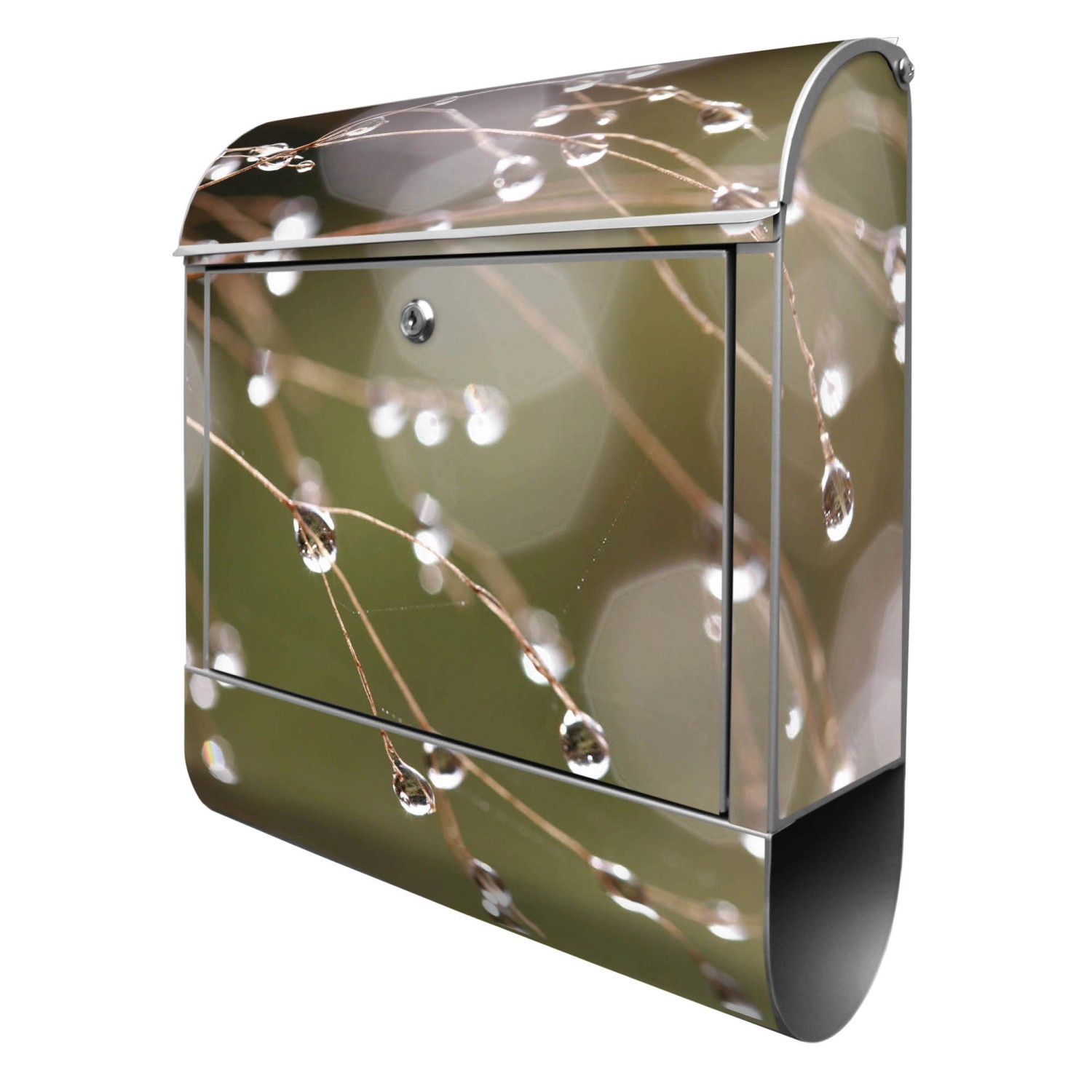 Banjado Design Briefkasten Silber Pulverbeschichtet 39x47x14cm 2 Schlüssel Mit Zeitungsfach Motiv Tau Auf Zweigen Banjado Design Briefkasten Silber Pulverbeschichtet 39x47x14cm 2 Schlüssel Mit Zeitungsfach Motiv Tau Auf Zweigen von Banjado