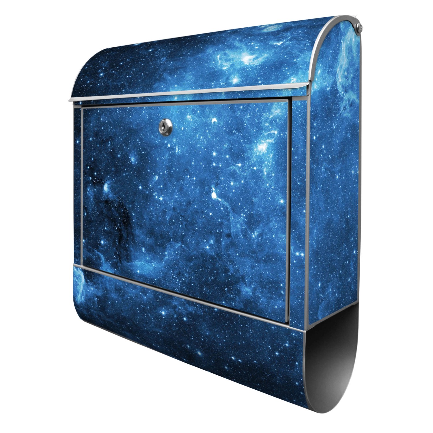 Banjado Design Briefkasten Silber Pulverbeschichtet 39x47x14cm 2 Schlüssel Mit Zeitungsfach Motiv Universum Banjado Design Briefkasten Silber Pulverbeschichtet 39x47x14cm 2 Schlüssel Mit Zeitungsfach Motiv Universum von Banjado