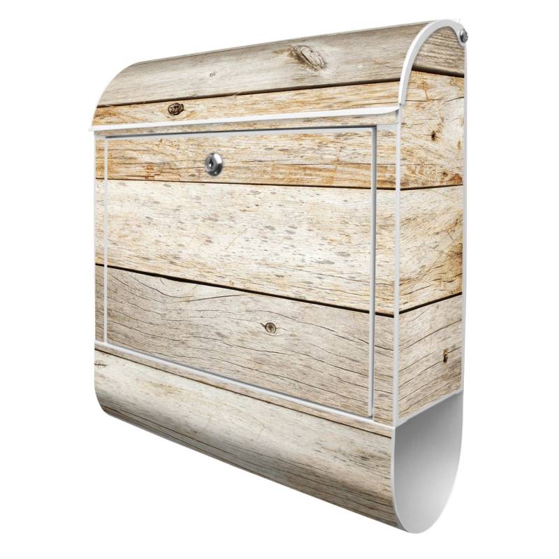 Banjado Design Briefkasten Weiß Pulverbeschichtet, 39x47x14cm, 2 Schlüssel, Mit Zeitungsfach Motiv Graues Holz Banjado Design Briefkasten Weiß Pulverbeschichtet, 39x47x14cm, 2 Schlüssel, Mit Zeitungsfach Motiv Graues Holz von Banjado