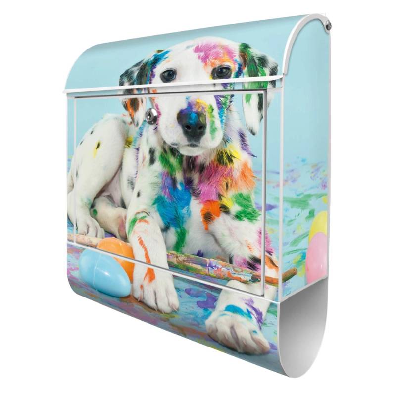 Banjado Design Briefkasten Weiß Pulverbeschichtet 39x47x14cm 2 Schlüssel Mit Zeitungsfach Motiv Bunter Dalmatiner Banjado Design Briefkasten Weiß Pulverbeschichtet 39x47x14cm 2 Schlüssel Mit Zeitungsfach Motiv Bunter Dalmatiner von Banjado