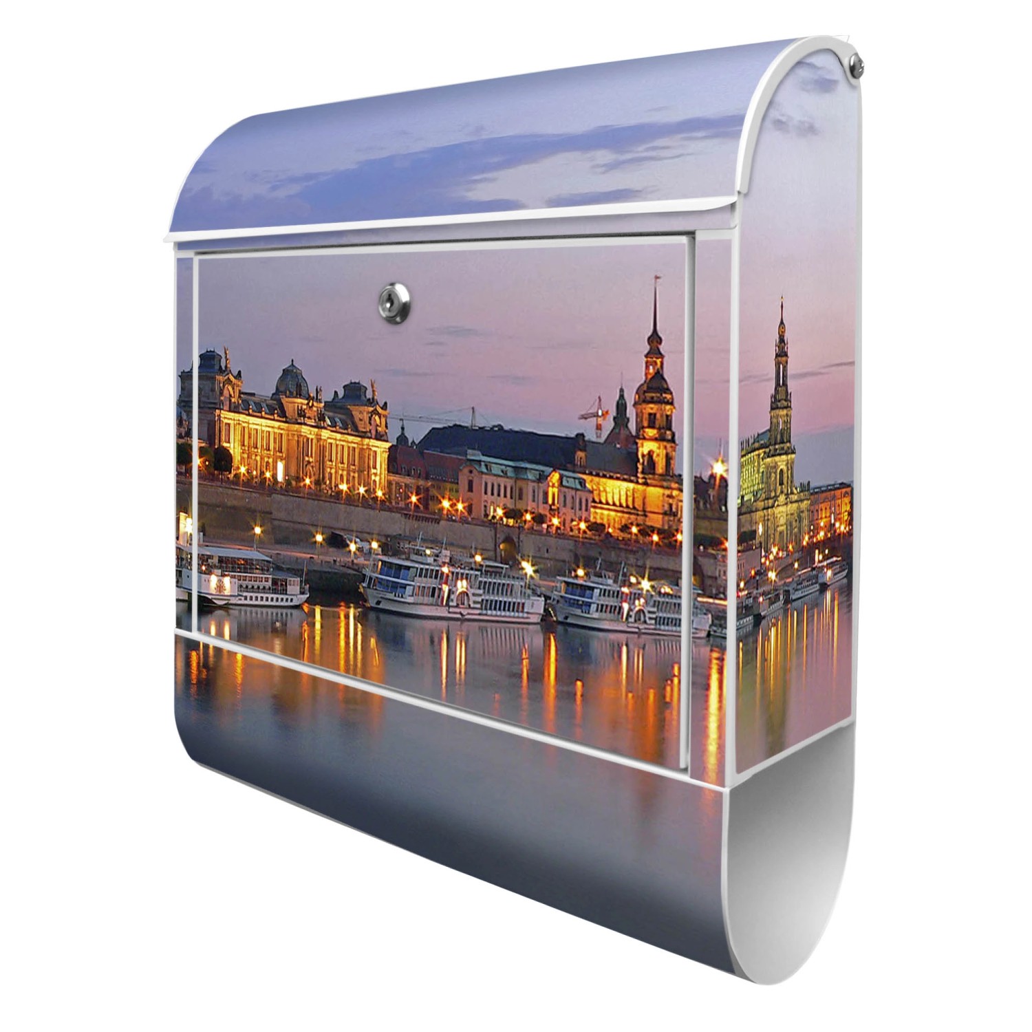 Banjado Design Briefkasten Weiß Pulverbeschichtet 39x47x14cm 2 Schlüssel Mit Zeitungsfach Motiv Dresden Banjado Design Briefkasten Weiß Pulverbeschichtet 39x47x14cm 2 Schlüssel Mit Zeitungsfach Motiv Dresden von Banjado
