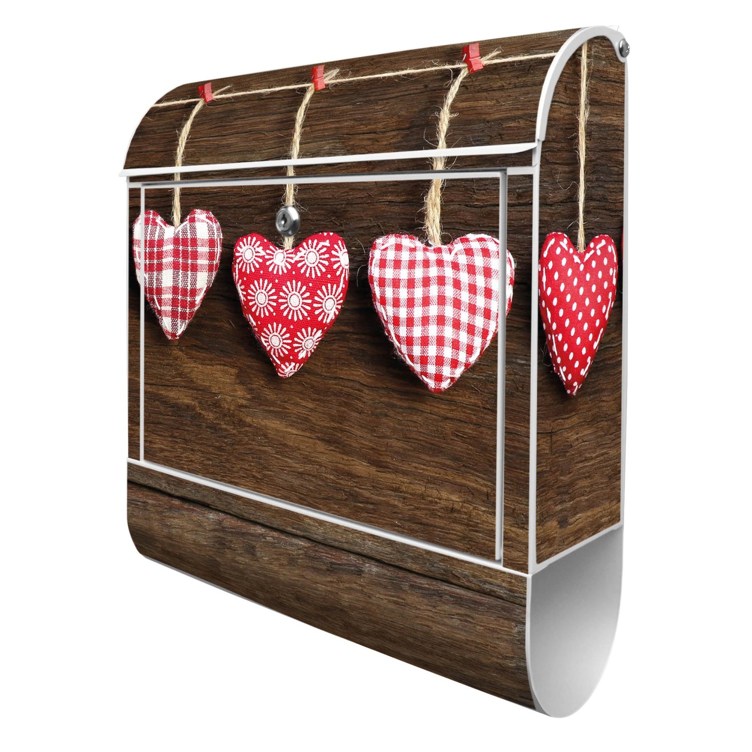 Banjado Design Briefkasten Weiß Pulverbeschichtet 39x47x14cm 2 Schlüssel Mit Zeitungsfach Motiv Kleine Herzen Banjado Design Briefkasten Weiß Pulverbeschichtet 39x47x14cm 2 Schlüssel Mit Zeitungsfach Motiv Kleine Herzen von Banjado