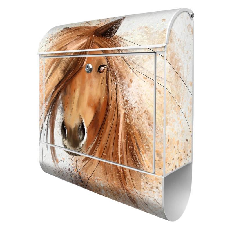 Banjado Design Briefkasten Weiß Pulverbeschichtet 39x47x14cm 2 Schlüssel Mit Zeitungsfach Motiv Magic Horse Banjado Design Briefkasten Weiß Pulverbeschichtet 39x47x14cm 2 Schlüssel Mit Zeitungsfach Motiv Magic Horse von Banjado