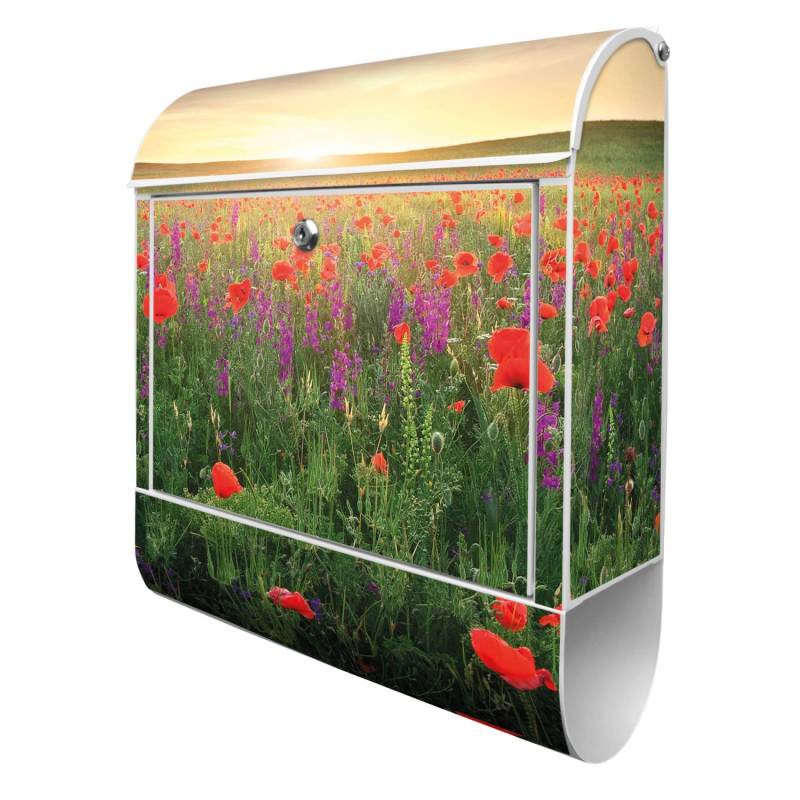 Banjado Design Briefkasten Weiß Pulverbeschichtet 39x47x14cm 2 Schlüssel Mit Zeitungsfach Motiv Sommerfeld Banjado Design Briefkasten Weiß Pulverbeschichtet 39x47x14cm 2 Schlüssel Mit Zeitungsfach Motiv Sommerfeld von Banjado