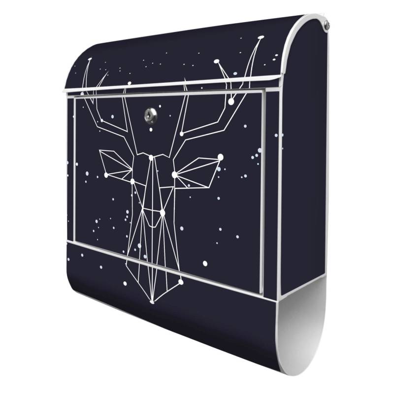 Banjado Design Briefkasten Weiß Pulverbeschichtet 39x47x14cm 2 Schlüssel Mit Zeitungsfach Motiv Sternbild Hirsch Banjado Design Briefkasten Weiß Pulverbeschichtet 39x47x14cm 2 Schlüssel Mit Zeitungsfach Motiv Sternbild Hirsch von Banjado