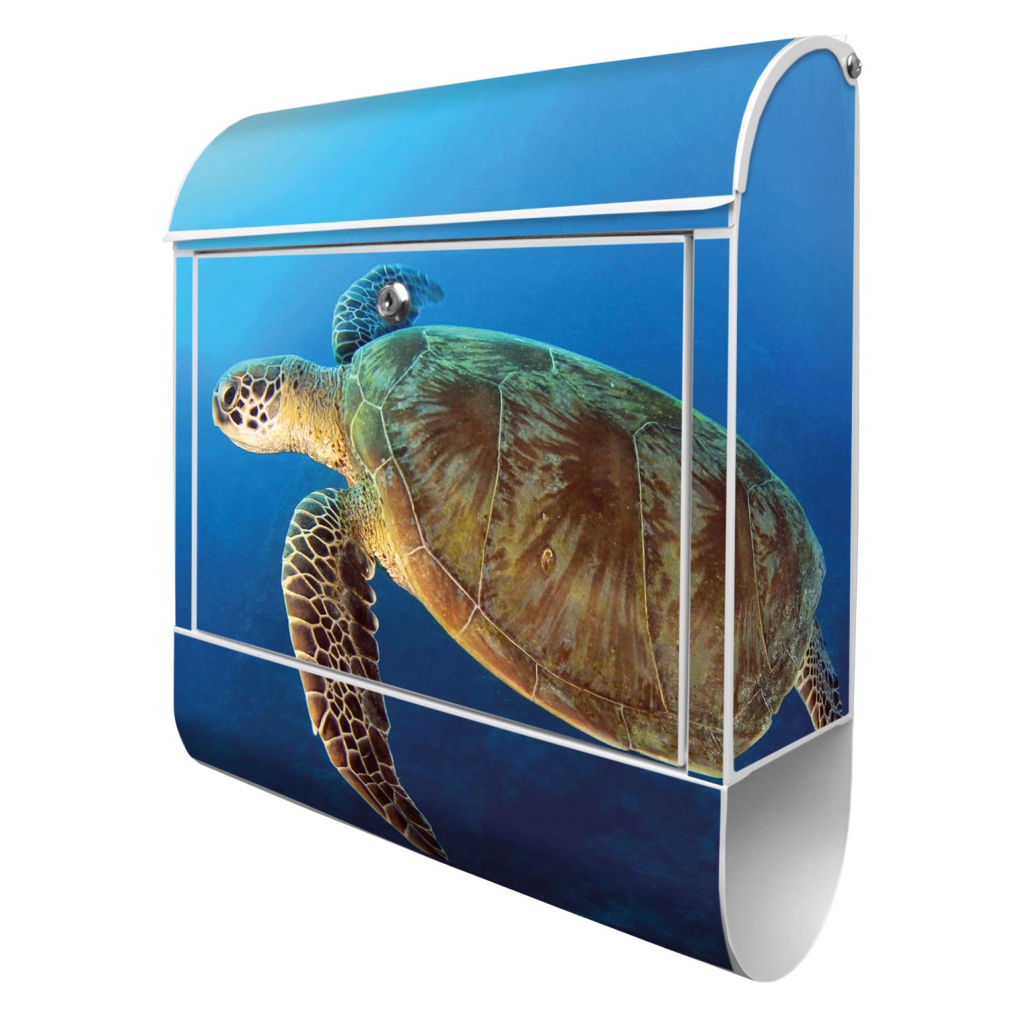 Banjado Design Briefkasten Weiß Pulverbeschichtet 39x47x14cm 2 Schlüssel Mit Zeitungsfach Motiv Wasserschildkröte Banjado Design Briefkasten Weiß Pulverbeschichtet 39x47x14cm 2 Schlüssel Mit Zeitungsfach Motiv Wasserschildkröte von Banjado