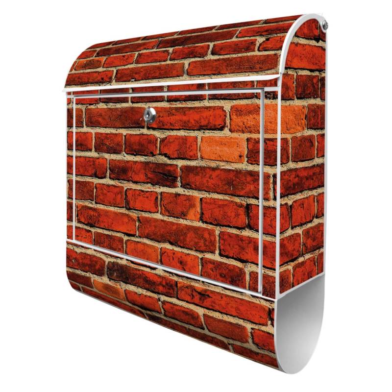 Banjado Design Briefkasten Weiß Pulverbeschichtet 39x47x14cm 2 Schlüssel Mit Zeitungsfach Motiv Ziegelwand Banjado Design Briefkasten Weiß Pulverbeschichtet 39x47x14cm 2 Schlüssel Mit Zeitungsfach Motiv Ziegelwand von Banjado