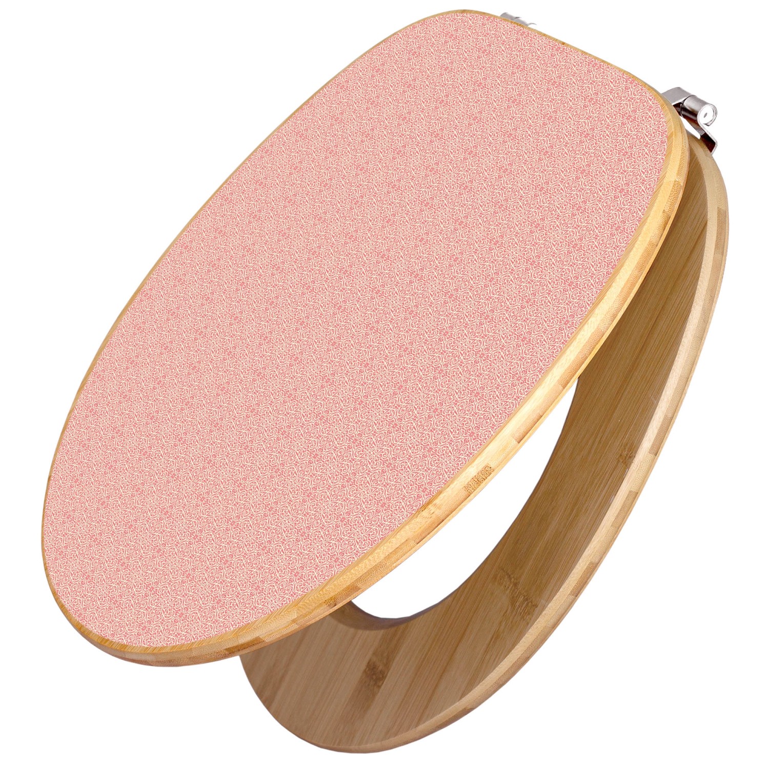 Banjado Design WC Sitz Bambus Toilettendeckel Toilettensitz Bambus Holz Klodeckel WC-Sitz Universal Scharnieren Motiv Rosa Arabesque Banjado Design WC Sitz Bambus Toilettendeckel Toilettensitz Bambus Holz Klodeckel WC-Sitz Universal Scharnieren Motiv Rosa Arabesque von Banjado