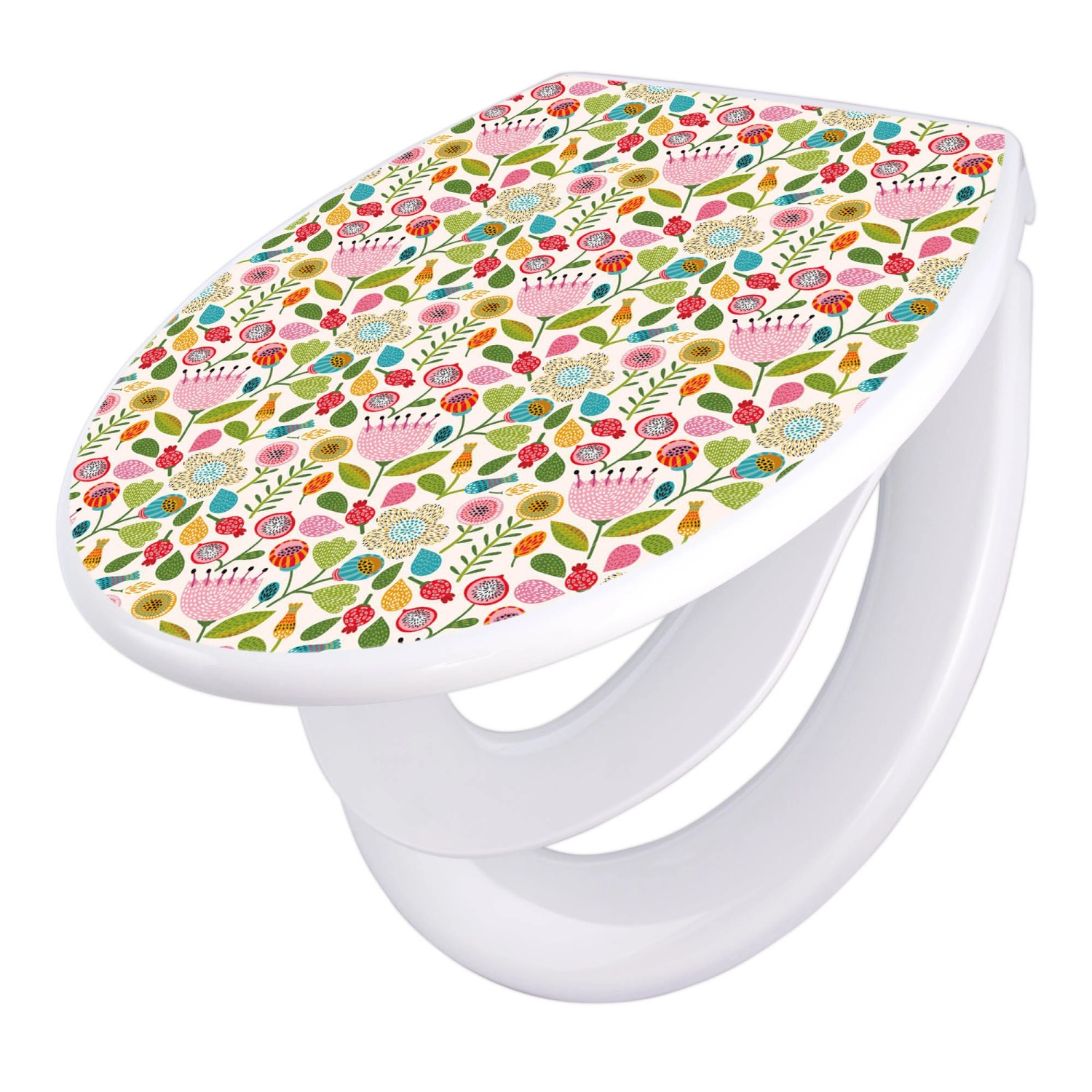 Banjado Familien WC Sitz Mit Absenkautomatik Universeller Klodeckel Mit Kindersitz Hochwertiges Polypropylen Mit Motiv Rosa Kelch Hell Banjado Familien WC Sitz Mit Absenkautomatik Universeller Klodeckel Mit Kindersitz Hochwertiges Polypropylen Mit Motiv Rosa Kelch Hell von Banjado