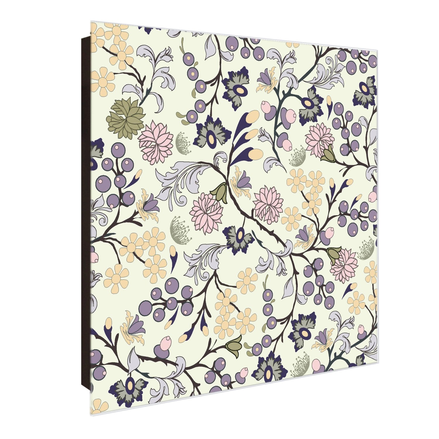 Banjado Großer Schlüsselkasten Glas 30x30cm Schwarz Scharnier Links 50 Haken Beschreibbar Magnetisch Motiv Florale Tapete Banjado Großer Schlüsselkasten Glas 30x30cm Schwarz Scharnier Links 50 Haken Beschreibbar Magnetisch Motiv Florale Tapete von Banjado