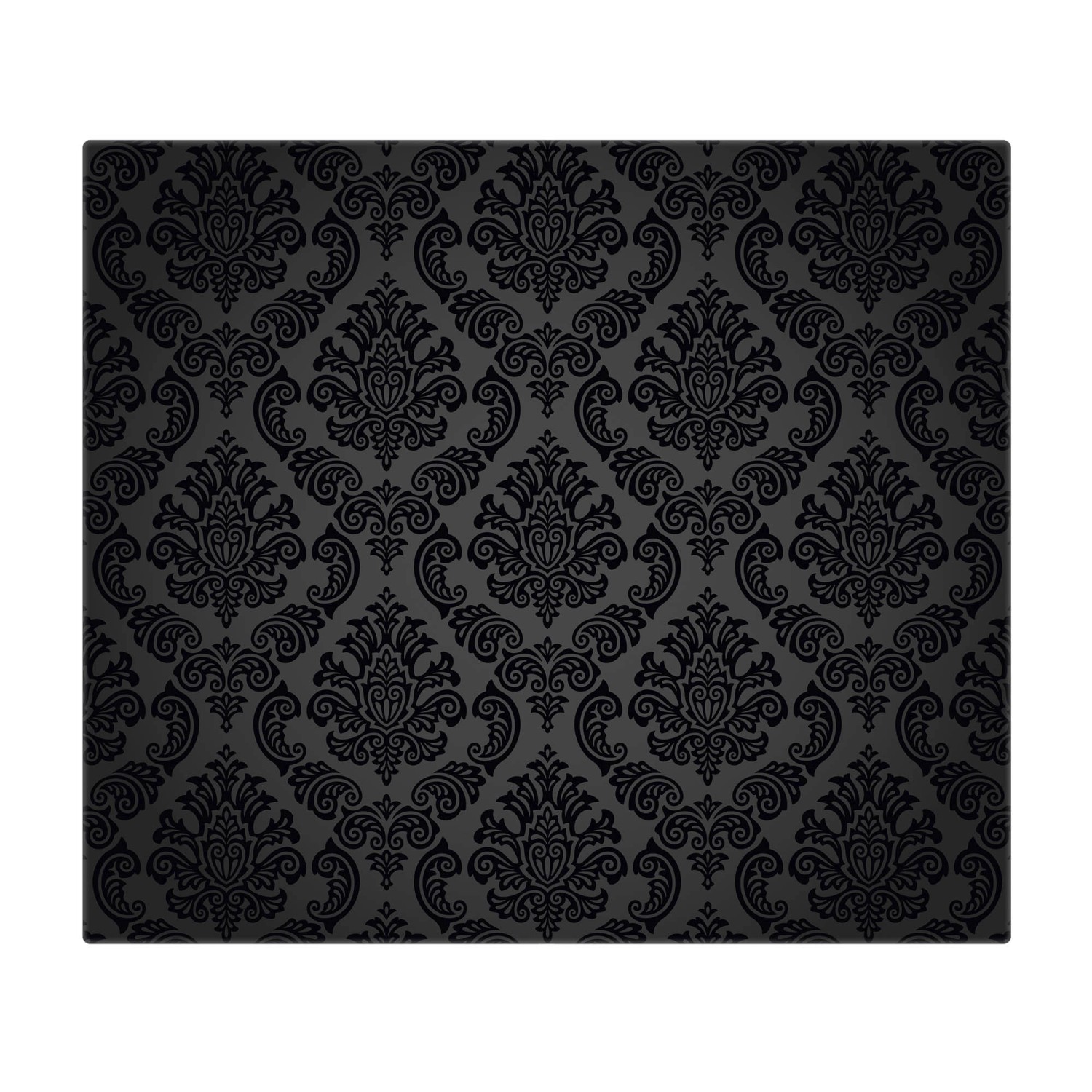 Banjado Herdabdeckplatte Glas 1 Teilig 60x52CM Schneidebrett Herdabdeckung Mit Motiv Black Deluxe von Banjado