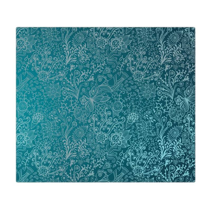 Banjado Herdabdeckplatte Glas 1 Teilig 60x52CM Schneidebrett Herdabdeckung Mit Motiv Mandala Landschaft von Banjado
