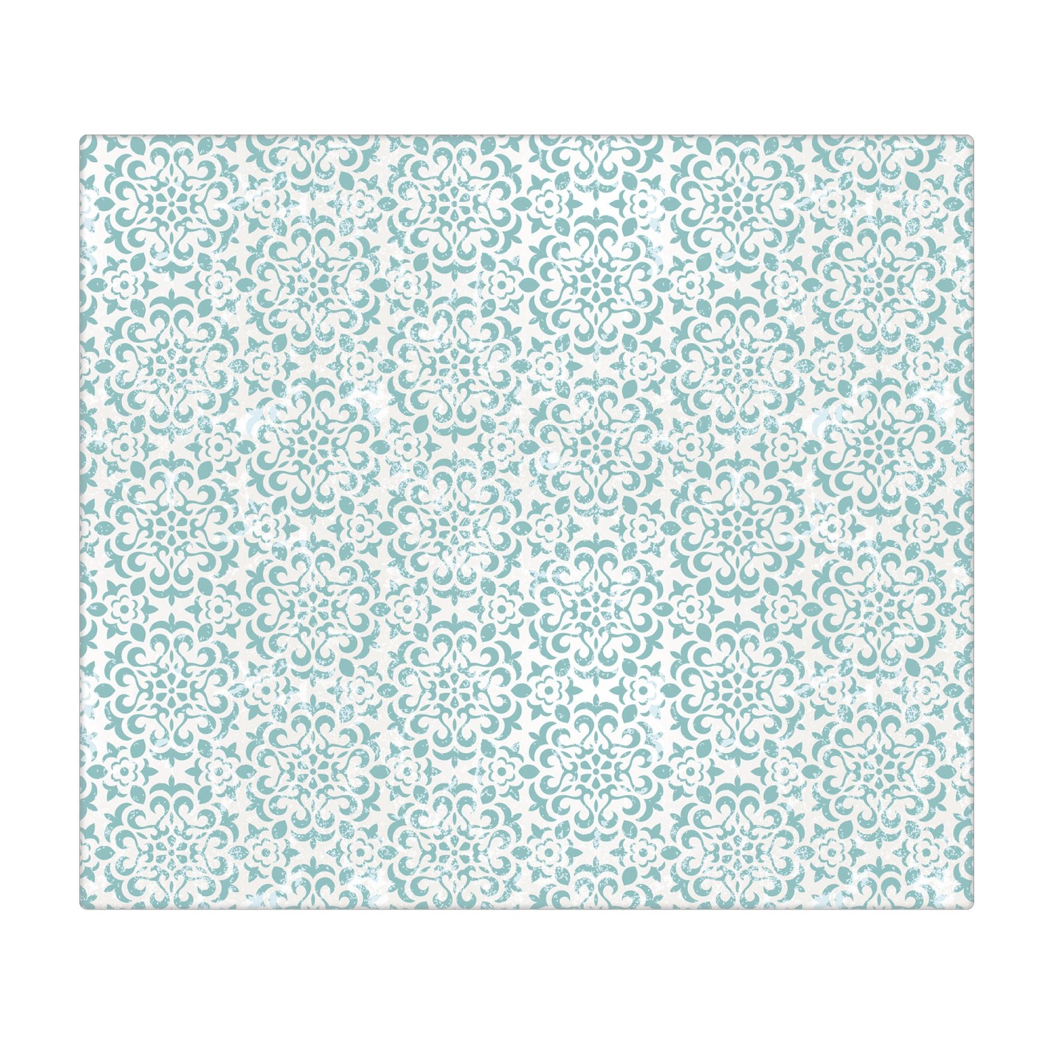 Banjado Herdabdeckplatte Glas 1 Teilig 60x52CM Schneidebrett Herdabdeckung Mit Motiv Muster Getupft Blau von Banjado