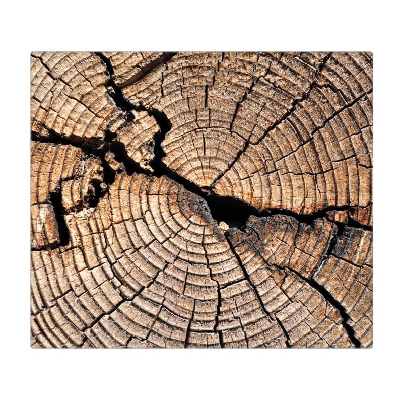 Banjado Herdabdeckplatte Glas 1 Teilig 60x52CM Schneidebrett Herdabdeckung Mit Motiv Zeichen Der Zeit von Banjado