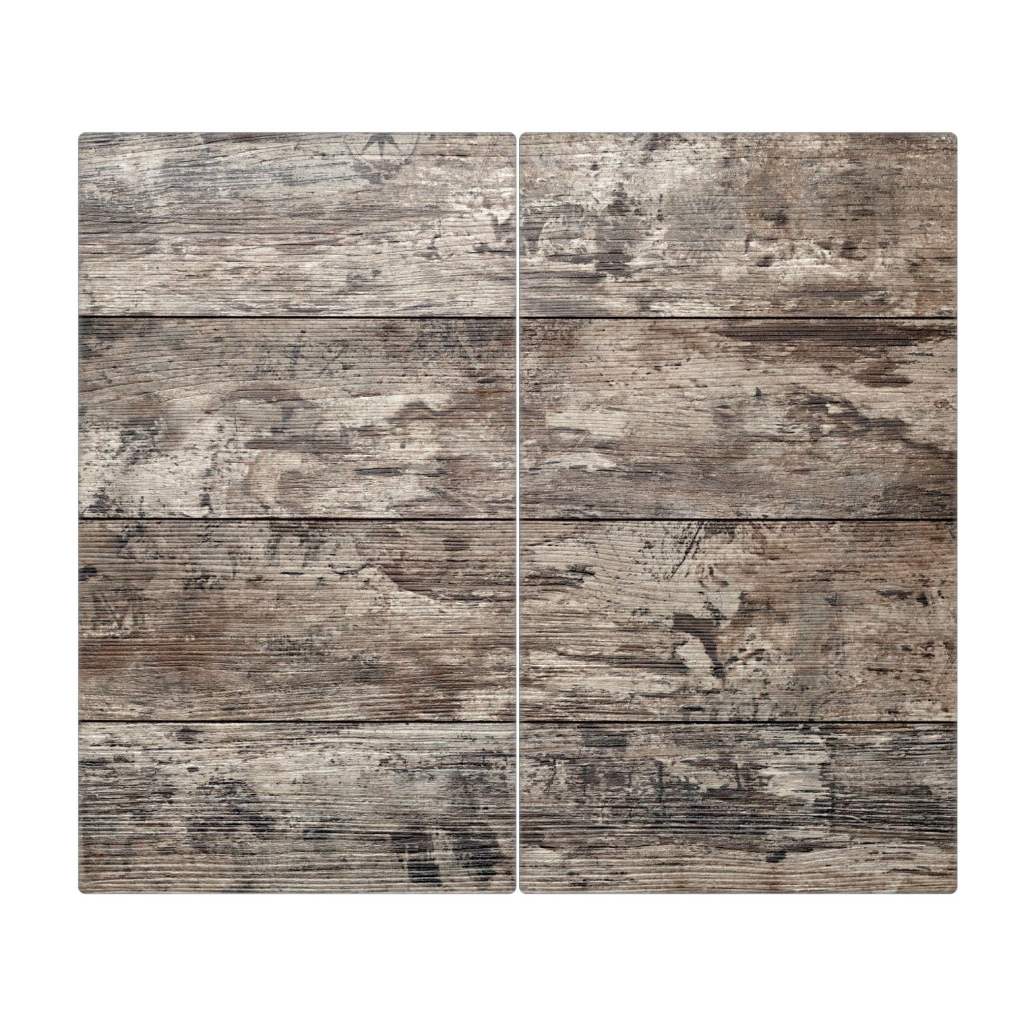 Banjado Herdabdeckplatte Glas 2 Teilig Je 30x52CM Schneidebrett Herdabdeckung Mit Motiv Alte Planken Banjado Herdabdeckplatte Glas 2 Teilig Je 30x52CM Schneidebrett Herdabdeckung Mit Motiv Alte Planken von Banjado