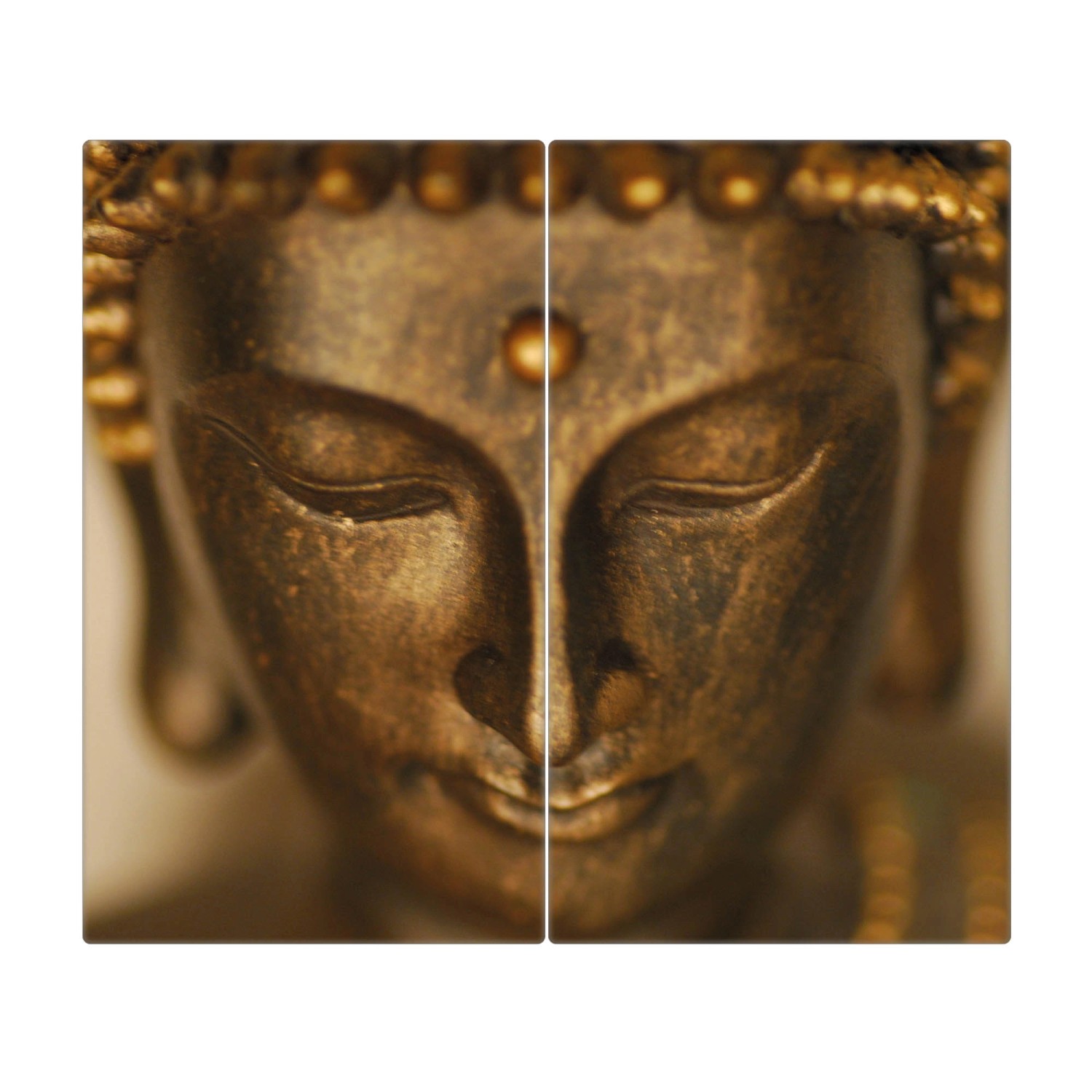 Banjado Herdabdeckplatte Glas 2 Teilig Je 30x52CM Schneidebrett Herdabdeckung Mit Motiv Buddha Gold Banjado Herdabdeckplatte Glas 2 Teilig Je 30x52CM Schneidebrett Herdabdeckung Mit Motiv Buddha Gold von Banjado
