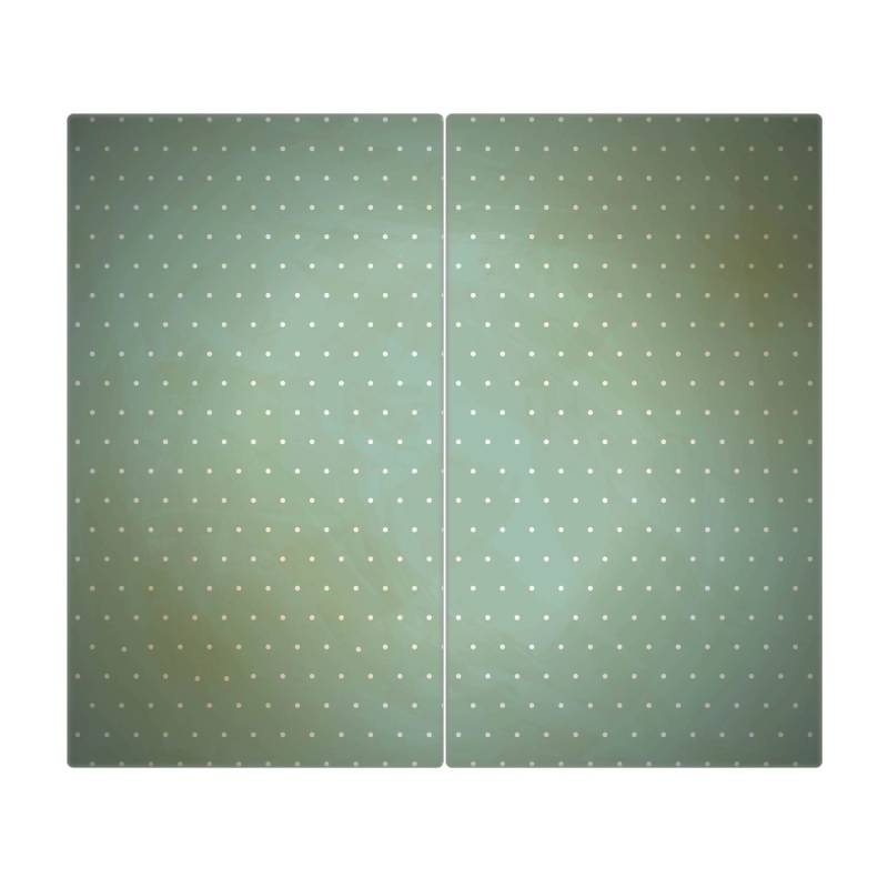Banjado Herdabdeckplatte Glas 2 Teilig Je 30x52CM Schneidebrett Herdabdeckung Mit Motiv Punkte Im Focus von Banjado