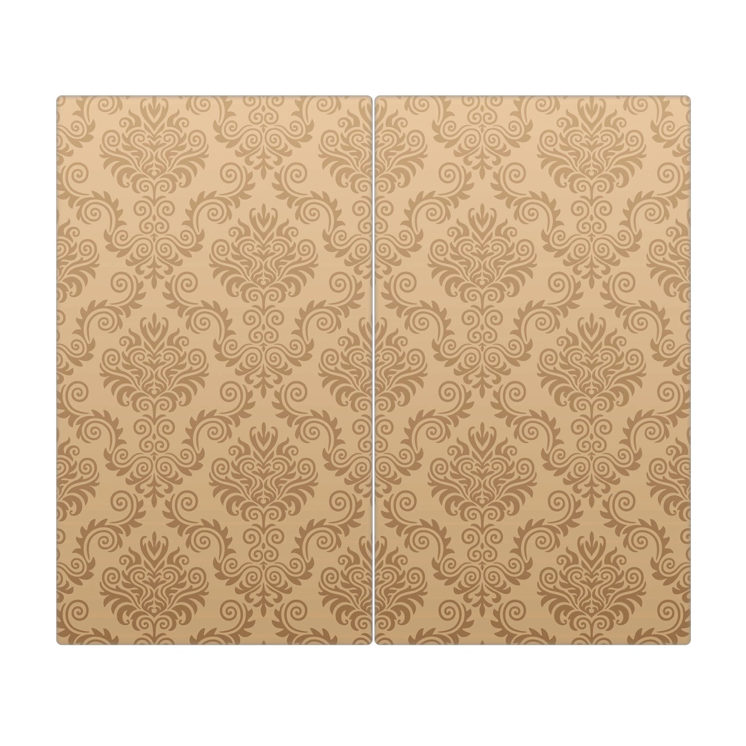 Banjado Herdabdeckplatte Glas 2 Teilig Je 30x52CM Schneidebrett Herdabdeckung Mit Motiv Tapete Beige Banjado Herdabdeckplatte Glas 2 Teilig Je 30x52CM Schneidebrett Herdabdeckung Mit Motiv Tapete Beige von Banjado