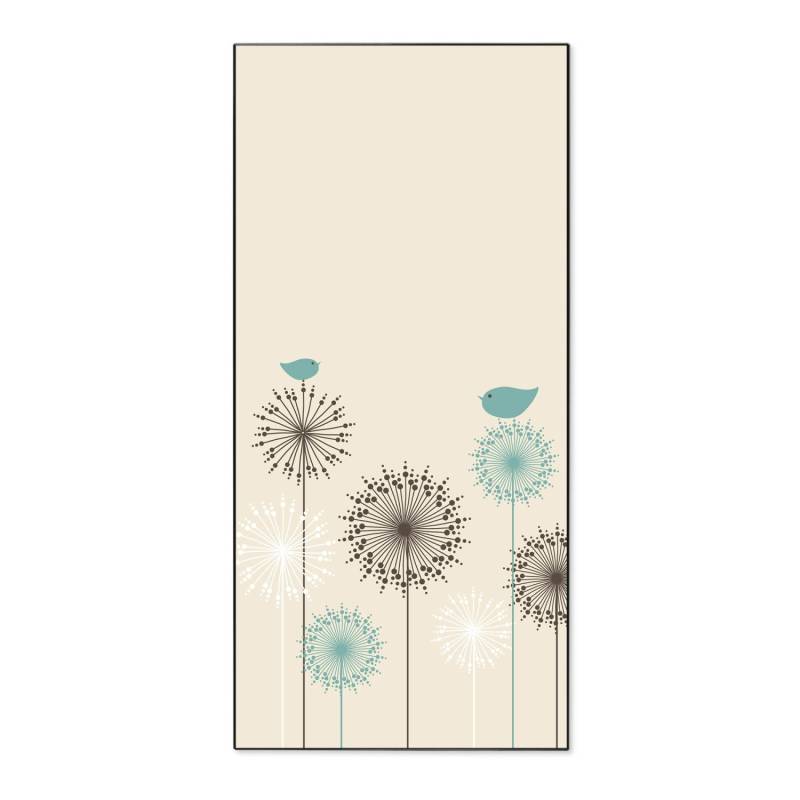 Banjado Magnettafel 37x78cm Magnetwand  Schwarz Aus Metall Magnetpinnwand Pinnwand Inkl. 4 Magnete Motiv Kugelfontänen von Banjado