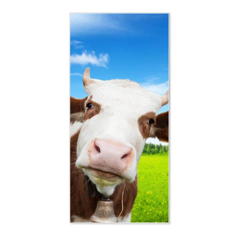 Banjado Magnettafel 37x78cm Magnetwand  Weiß Aus Metall Magnetpinnwand Pinnwand Inkl. 4 Magnete Motiv Pardon von Banjado