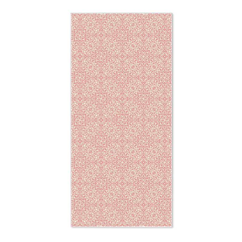 Banjado Magnettafel 37x78cm Magnetwand  Weiß Aus Metall Magnetpinnwand Pinnwand Inkl. 4 Magnete Motiv Rosa Arabesque von Banjado