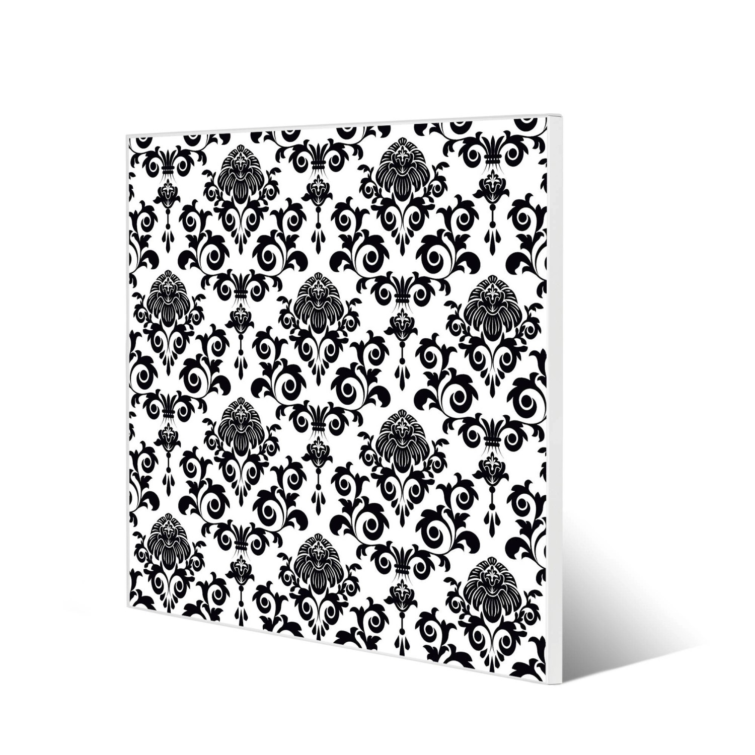 Banjado Magnettafel 50x50cm Magnetwand Weiß Aus Metall Magnetpinnwand Pinnwand Inkl. 4 Magnete Motiv Barock von Banjado