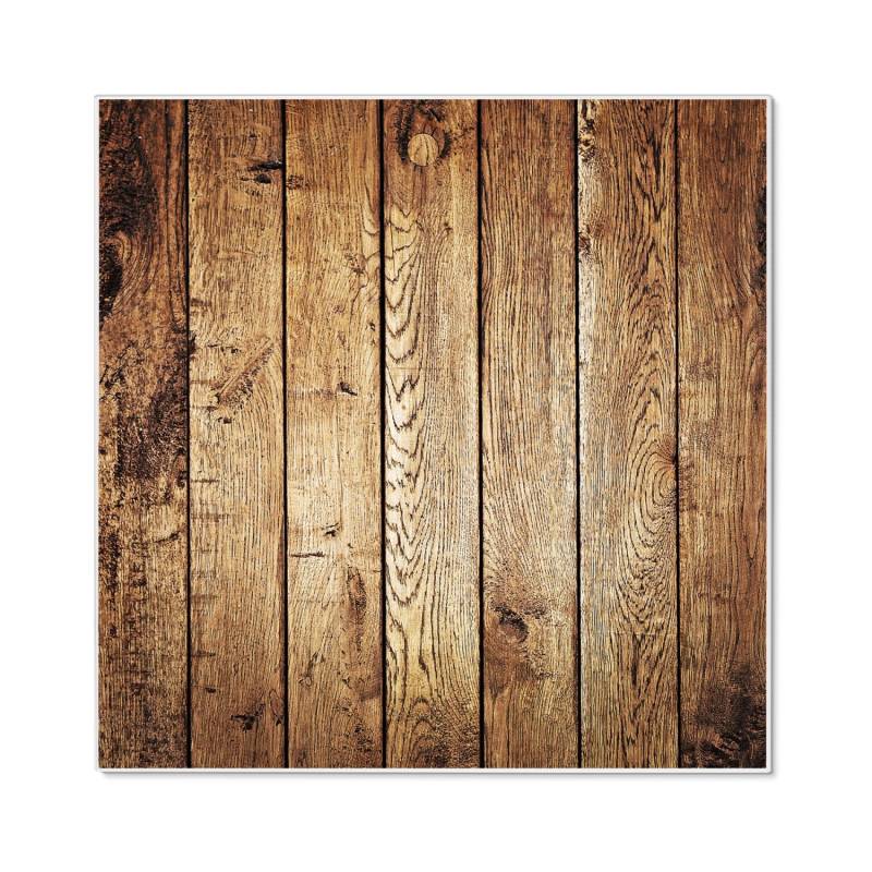 Banjado Magnettafel 50x50cm Magnetwand Weiß Aus Metall Magnetpinnwand Pinnwand Inkl. 4 Magnete Motiv Geöltes Holz von Banjado