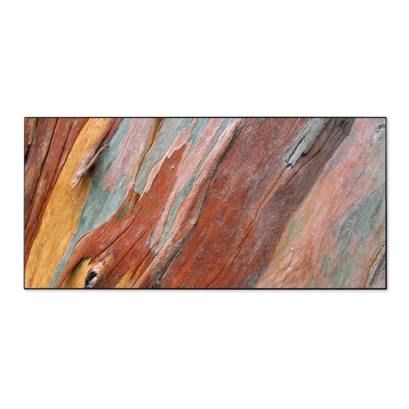 Banjado Magnettafel 78x37cm Magnetwand  Schwarz Aus Metall Magnetpinnwand Pinnwand Inkl. 4 Magnete Motiv Coloured Wood von Banjado