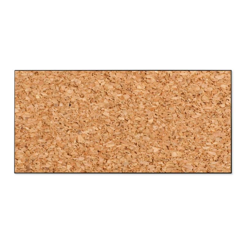 Banjado Magnettafel 78x37cm Magnetwand  Schwarz Aus Metall Magnetpinnwand Pinnwand Inkl. 4 Magnete Motiv Kork von Banjado