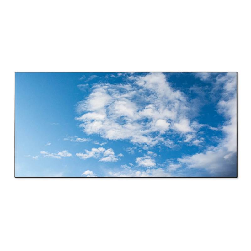 Banjado Magnettafel 78x37cm Magnetwand  Schwarz Aus Metall Magnetpinnwand Pinnwand Inkl. 4 Magnete Motiv Wolken 1 von Banjado